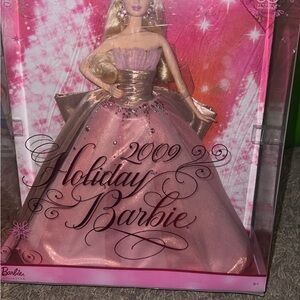 Barbie Pink and Gold Holiday Ball Gown